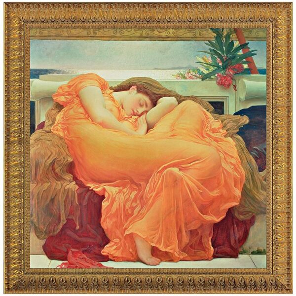 Design Toscano DA1313 36 1/2 Inch Flaming June Framed Canvas Replica Painting - Medium