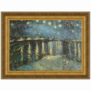 Design Toscano DA1362 28 1/4 Inch La Nuit Etoilee 1889 Canvas Replica Painting - Medium