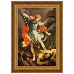 Design Toscano DA1542 22 1/4 Inch Archangel St Michael Canvas Replica Painting - Medium