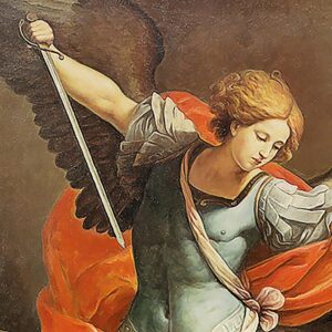 Design Toscano DA1544 28 1/4 Inch Archangel St Michael Canvas Replica Painting - Grande