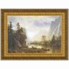 Design Toscano DA1654 48 1/4 Inch Yosemite Valley 1863 Framed Canvas Replica Painting - Grande