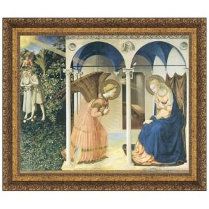 Design Toscano DA1661 15 Inch The Annunciation Altarpiece 1426 Canvas Replica Painting - Small