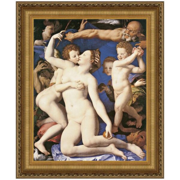 Design Toscano DA1691 15 1/4 Inch an Allegory with Venus and Cupid 1545 Canvas Replica Painting - Small