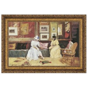 Design Toscano DA1763 40 Inch a Friendly Call 1895 Canvas Replica Painting - Large