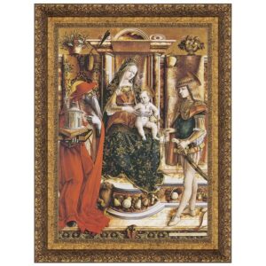 Design Toscano DA1782 20 1/2 Inch La Madonna Della Rondine 1490 Canvas Replica Painting - Medium