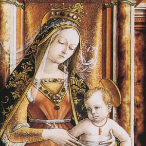 Design Toscano DA1783 28 Inch La Madonna Della Rondine 1490 Canvas Replica Painting - Large