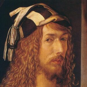 Design Toscano DA1791 13 Inch Durer Self Portrait 1498 Canvas Replica Painting - Small