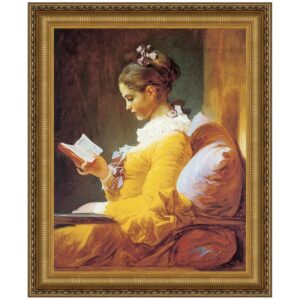 Design Toscano DA1812 24 3/4 Inch a Young Girl Reading 177-72 Canvas Replica Painting - Medium