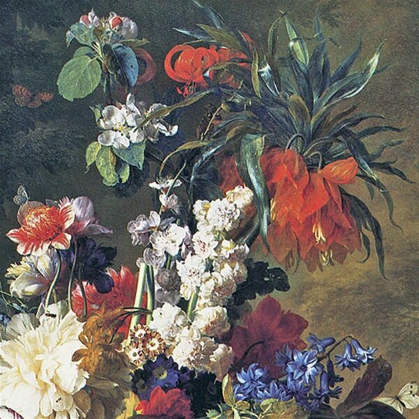 Design Toscano DA1862 23 1/4 Inch Bouquet of Flowers in an Urn 1724 Canvas Replica Painting - Medium