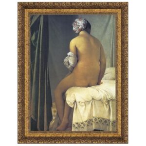 Design Toscano DA1872 21 1/2 Inch The Valpincon Bather 1808 Canvas Replica Painting - Medium