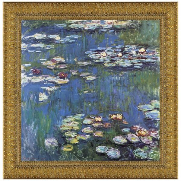 Design Toscano DA1904 48 1/2 Inch Waterlillies 1914 Canvas Replica Painting - Grande