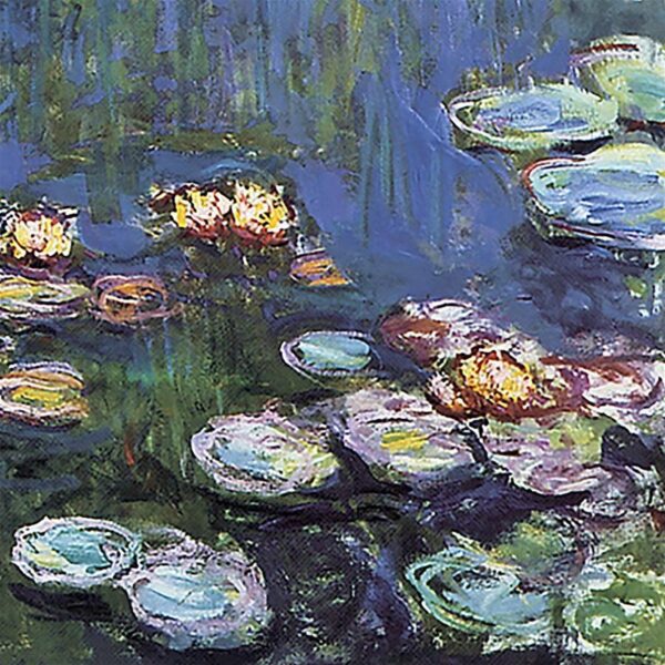 Design Toscano DA1902 27 1/2 Inch Waterlillies 1914 Canvas Replica Painting - Medium