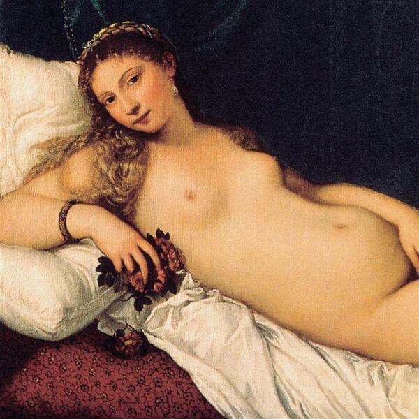 Design Toscano DA1963 40 1/2 Inch The Venus of Urbino 1538 Canvas Replica Painting - Large