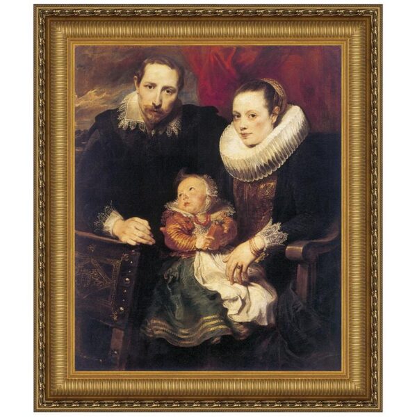 Design Toscano DA1974 38 1/4 Inch Wildens Family Portrait 1621 Canvas Replica Painting - Grande