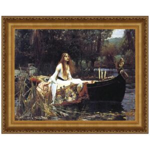 Design Toscano DA1984 48 1/4 Inch Lady of Shalott 1888 Canvas Replica Painting - Grande