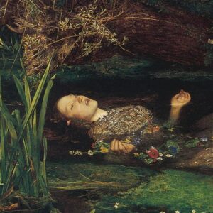 Design Toscano DA1994 48 1/2 Inch Ophelia 1851-52 Canvas Replica Painting - Grande