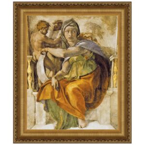 Design Toscano DA2003 34 3/4 Inch The Delphic Sibyl 1509 Canvas Replica Painting - Large