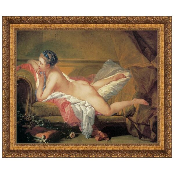 Design Toscano DA2051 15 Inch The Blond Odalisque 1752 Canvas Replica Painting - Small