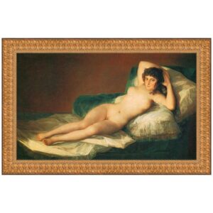 Design Toscano DA2153 40 1/2 Inch The Nude Maja La Maja Desnuda 1800 Canvas Replica Painting - Large