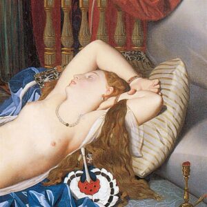 Design Toscano DA2173 41 1/4 Inch Odalisque with Slave 1842 Canvas Replica Painting - Large