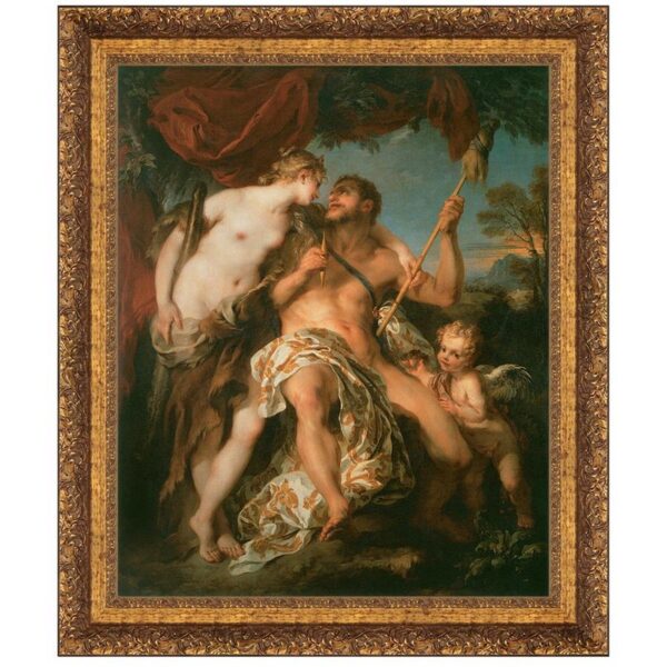 Design Toscano DA2202 23 Inch Hercules and Omphale 1724 Canvas Replica Painting - Medium