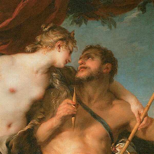 Design Toscano DA2203 32 1/2 Inch Hercules and Omphale 1724 Canvas Replica Painting - Large