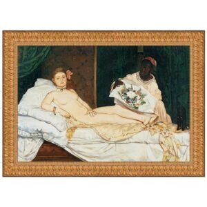 Design Toscano DA2234 48 1/2 Inch Olympia 1863 Canvas Replica Painting - Grande