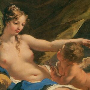 Design Toscano DA2273 41 1/4 Inch Venus and Cupid 1716 Canvas Replica Painting - Large