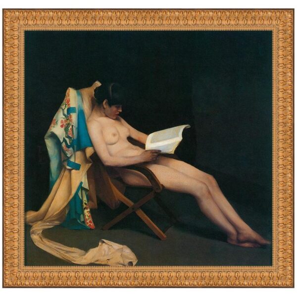 Design Toscano DA2344 48 1/2 Inch The Reading Girl 1887 Canvas Replica Painting - Grande