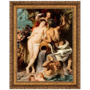 Design Toscano DA2352 22 Inch The Union of Earth and Water 1618 Canvas Replica Painting - Medium