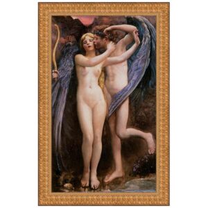 Design Toscano DA2383 27 Inch Cupid and Psyche 1891 Canvas Replica Painting - Large