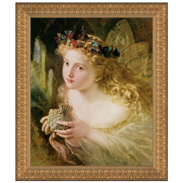 Design Toscano DA2432 24 1/2 Inch Take Fair Face 1870 Framed Woman Canvas Replica Painting - Medium