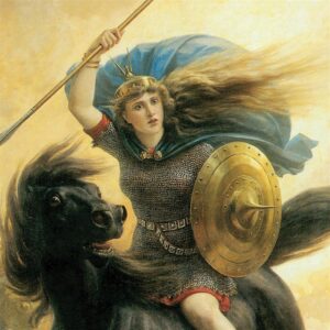 Design Toscano DA2452 24 3/4 Inch Valkyrie 1865 Canvas Replica Painting - Medium