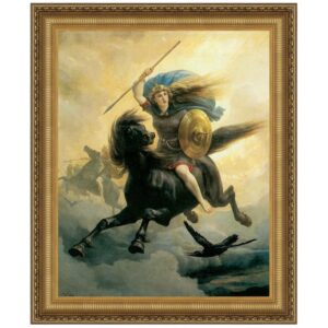 Design Toscano DA2451 15 1/4 Inch Valkyrie 1865 Canvas Replica Painting - Small