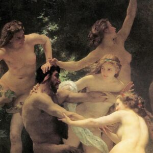 Design Toscano DA2472 22 3/4 Inch Nymphs and Satyr 1873 Canvas Replica Painting - Medium