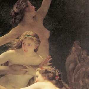 Design Toscano DA2473 31 1/4 Inch Nymphs and Satyr 1873 Canvas Replica Painting - Large