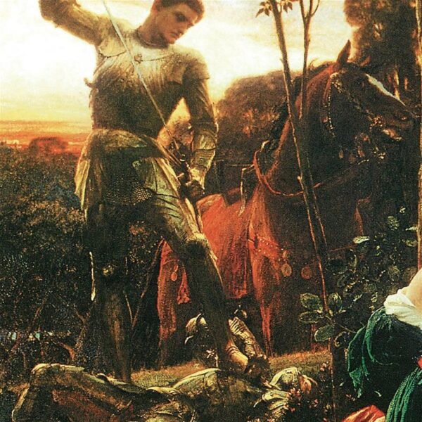 Design Toscano DA2543 32 3/4 Inch Chivalry 1885 Canvas Replica Painting - Large