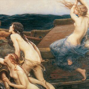 Design Toscano DA2592 29 1/4 Inch Ulysses and The Sirens 1909 Canvas Replica Painting - Medium