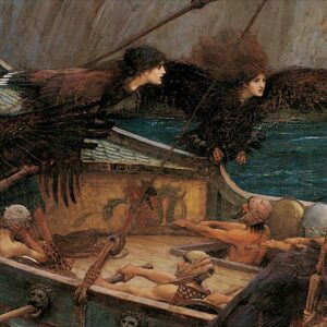 Design Toscano DA2682 29 1/4 Inch Ulysses and The Sirens 1891 Canvas Replica Painting - Medium