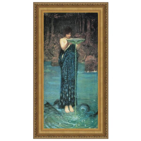 Design Toscano DA2692 17 3/4 Inch Circe Invidiosa Framed Canvas Replica Painting - Medium