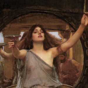 Design Toscano DA2702 19 3/4 Inch Circe Offering The Cup To Ulysses 1891 Canvas Replica Painting - Medium