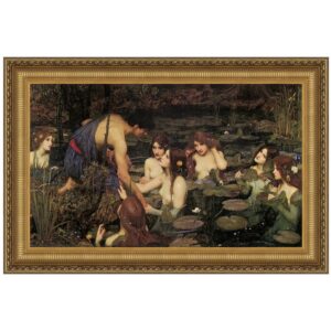 Design Toscano DA2753 38 3/4 Inch Hylas and The Nymphs 1896 Canvas Replica Painting - Large