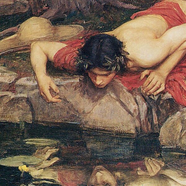 Design Toscano DA2773 39 3/4 Inch Echo and Narcissus 1903 Framed Canvas Replica Painting - Large