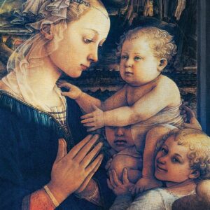 Design Toscano DA2883 28 1/4 Inch Madonna and Child with Two Angels 1465 Canvas Replica Painting - Large