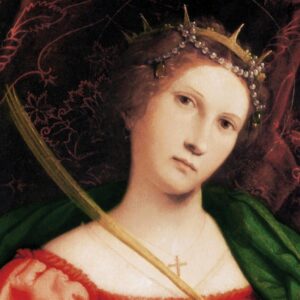 Design Toscano DA2891 16 1/4 Inch St Catherine of Alexandria 1523 Canvas Replica Painting - Small