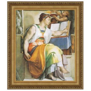 Design Toscano DA2904 38 1/4 Inch The Erythraean Sibyl 1509 Framed Canvas Replica Painting - Grande