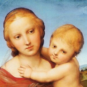 Design Toscano DA2974 38 Inch Madonna and Child The Cowper Madonna 1505 Canvas Replica Painting - Grande