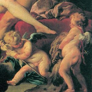 Design Toscano DA3012 25 1/4 Inch Hercules and Omphale 1735 Canvas Replica Painting - Medium