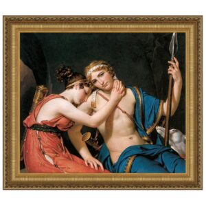 Design Toscano DA3051 17 1/4 Inch The Farewell of Telemachus and Eucharis 1818 Canvas Replica Painting - Small