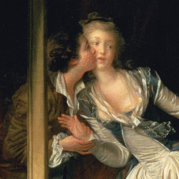 Design Toscano DA3103 35 1/2 Inch The Stolen Kiss C 1788 Canvas Replica Painting - Large